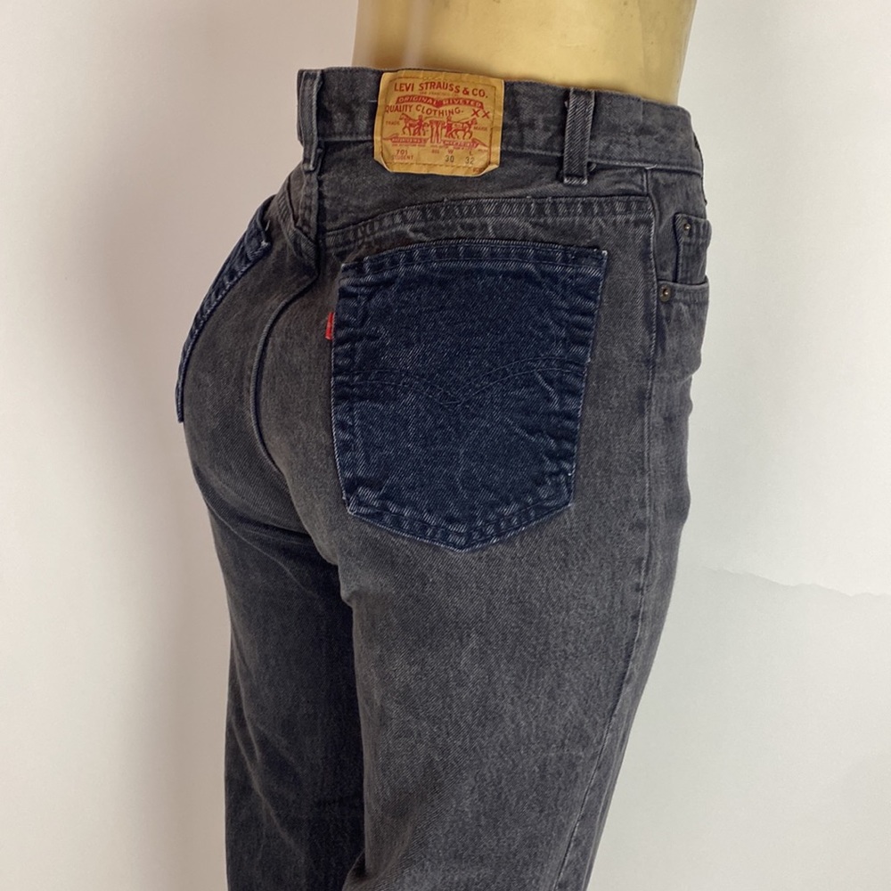 Vintage Levi’s 701 Students Jeans Hi waist button fly Size 30